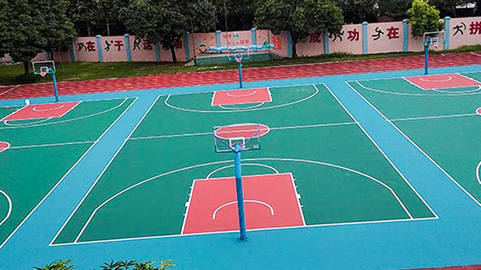 彩色籃球場(chǎng)造價(jià)