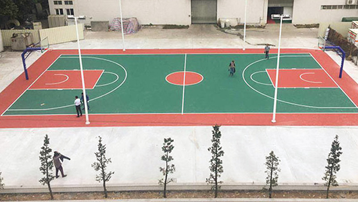 彩色籃球場造價低